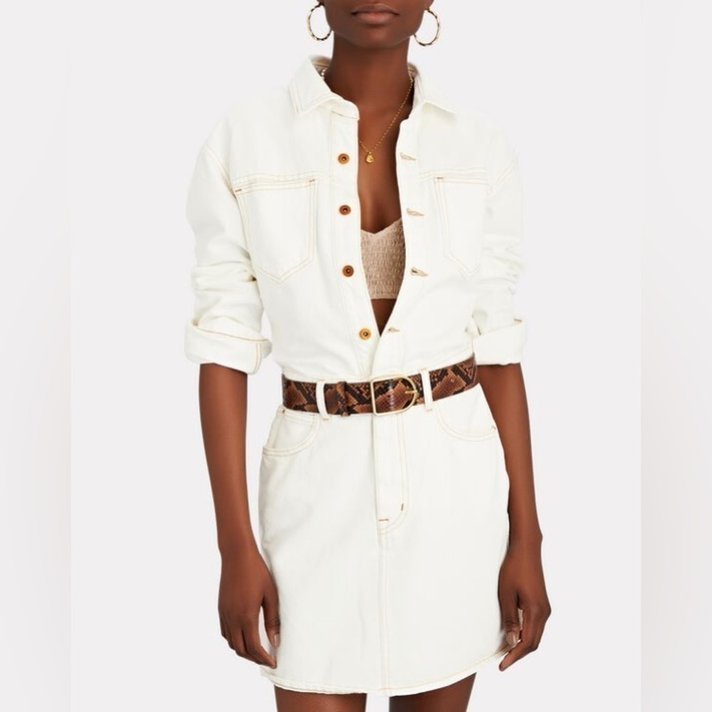 SLVRLAKE Jagger White Denim Mini Dress